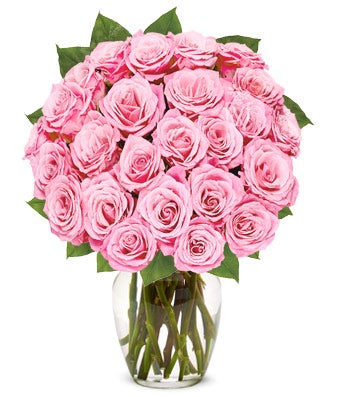 IMPORTED - Exclusive Pink Rose Arrangement - 24 Stems - H.Bloom